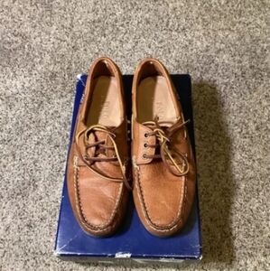 Brown leather casual